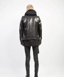 20AW 定価143000円 GalaabenD ラムレザーライダースジャケット GalaabenD - 【山下智久 着用】 ラムワックスネイキッドA2レザー