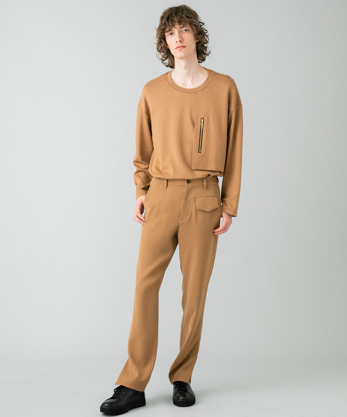 CULLNI(クルニ)の「【CULLNI】別注スリットイージーパンツ(その他パンツ・メンズ・ブラック/ベージュ・1/2)」の15枚目の写真