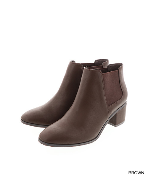 RANDA（ランダ）の「ストレスフリー/サイドゴアショートブーツ（ブーツ・レディース・ブラウン/ブラック系その他/ブラック系その他2/その他/グレイッシュベージュ・LL/S/M/L）」の9枚目の写真