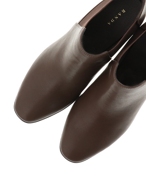 RANDA（ランダ）の「ストレスフリー/サイドゴアショートブーツ（ブーツ・レディース・ブラウン/ブラック系その他/ブラック系その他2/その他/グレイッシュベージュ・LL/S/M/L）」の10枚目の写真