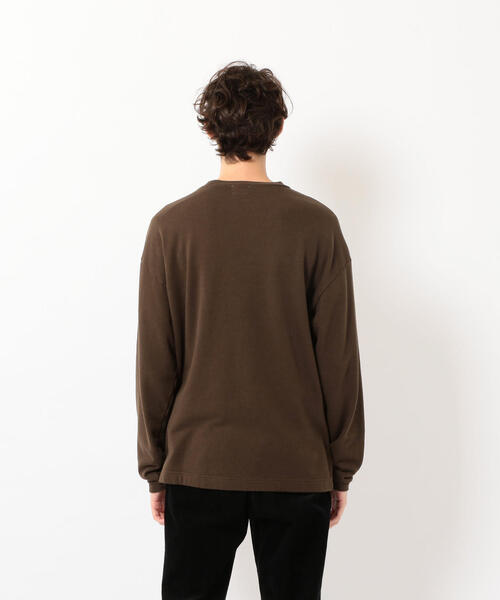 Steven Alan（スティーブンアラン）の「＜Steven Alan＞ ORGANIC URAKE LONG SLEEVE/スウェット（Tシャツ/カットソー・メンズ・ナチュラル/ダークグレー/ダークブラウン・LARGE/SMALL/X-LARGE/MEDIUM）」の19枚目の写真