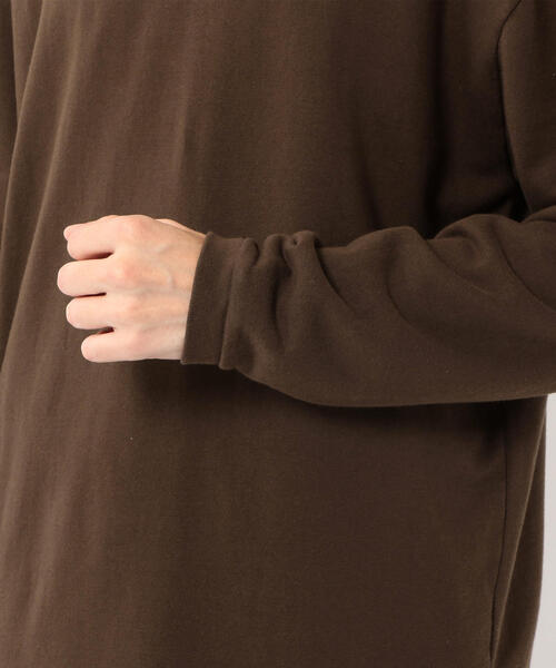 Steven Alan（スティーブンアラン）の「＜Steven Alan＞ ORGANIC URAKE LONG SLEEVE/スウェット（Tシャツ/カットソー・メンズ・ナチュラル/ダークグレー/ダークブラウン・LARGE/SMALL/X-LARGE/MEDIUM）」の17枚目の写真