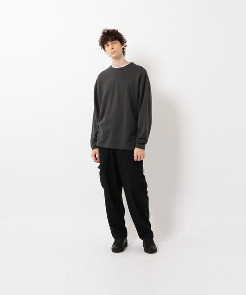 Steven Alan（スティーブンアラン）の「＜Steven Alan＞ ORGANIC URAKE LONG SLEEVE/スウェット（Tシャツ/カットソー・メンズ・ナチュラル/ダークグレー/ダークブラウン・LARGE/SMALL/X-LARGE/MEDIUM）」の11枚目の写真