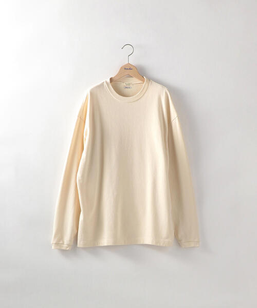 Steven Alan（スティーブンアラン）の「＜Steven Alan＞ ORGANIC URAKE LONG SLEEVE/スウェット（Tシャツ/カットソー・メンズ・ナチュラル/ダークグレー/ダークブラウン・LARGE/SMALL/X-LARGE/MEDIUM）」の6枚目の写真