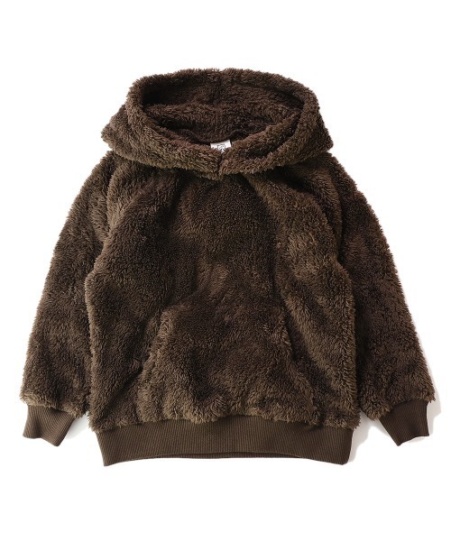 devirock(デビロック)の「ボアフリースプルパーカー(パーカー・キッズ・ベージュ/ブラウン/モカ/チャコール/ダークベージュ・110cm/100cm/120cm/130cm/140cm/150cm/160cm)」の9枚目の写真