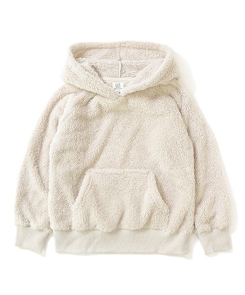 devirock(デビロック)の「ボアフリースプルパーカー(パーカー・キッズ・ベージュ/ブラウン/モカ/チャコール/ダークベージュ・110cm/100cm/120cm/130cm/140cm/150cm/160cm)」の7枚目の写真