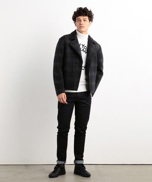 ARMANI EXCHANGE（アルマーニエクスチェンジ）の「【A|Xアルマーニ エクスチェンジ】サークルロゴ　タートルネックニット（ニット/セーター・メンズ・ホワイト/ブラック・SMALL/MEDIUM/LARGE/X-LARGE/X-SMALL）」の13枚目の写真