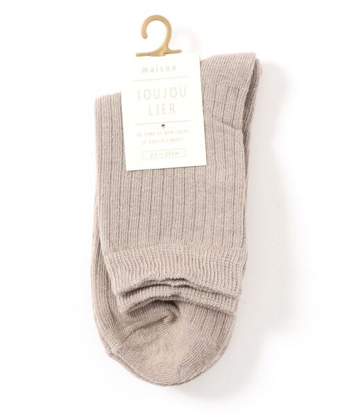 SESTO（セスト）の「gu21aw/無地リブショートソックス（ソックス/靴下・レディース・ブラウン/レッド/グリーン/オレンジ/グレー系その他/オレンジ系その他/レッド系その他/グレー/ブラック/ホワイト/ブルー/ネイビー・FREE）」の4枚目の写真