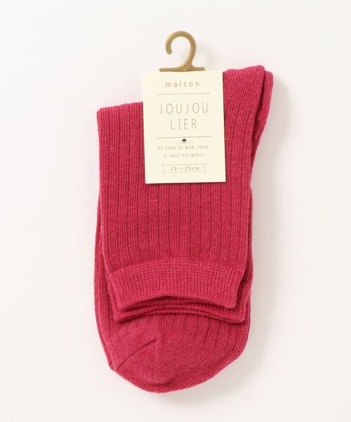 SESTO（セスト）の「gu21aw/無地リブショートソックス（ソックス/靴下・レディース・ブラウン/レッド/グリーン/オレンジ/グレー系その他/オレンジ系その他/レッド系その他/グレー/ブラック/ホワイト/ブルー/ネイビー・FREE）」の10枚目の写真