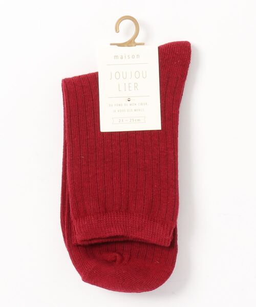 SESTO（セスト）の「gu21aw/無地リブショートソックス（ソックス/靴下・レディース・ブラウン/レッド/グリーン/オレンジ/グレー系その他/オレンジ系その他/レッド系その他/グレー/ブラック/ホワイト/ブルー/ネイビー・FREE）」の9枚目の写真