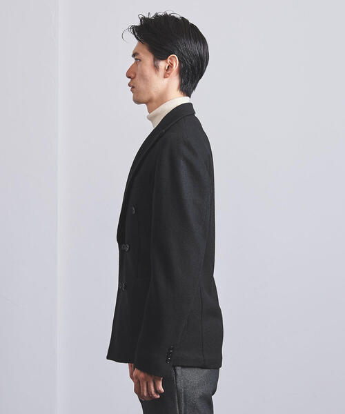 し*け様 美品 ユナイテッドアローズ ブークレウール ジャージー ダブルジャケッ UNITED ARROWS LTD. OUTLET｜ブークレジャージー ダブルジャケット<A