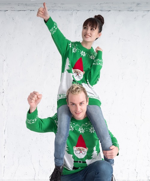 UGLY（アグリー）の「UGLY アグリー クリスマスダサセーター（ニット/セーター・レディース・レッド/グリーン/ブラック系その他/レッド系その他/ブラック系その他2・SMALL/LARGE）」の8枚目の写真