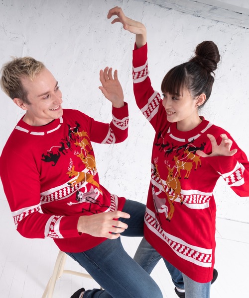 UGLY（アグリー）の「UGLY アグリー クリスマスダサセーター（ニット/セーター・レディース・レッド/グリーン/ブラック系その他/レッド系その他/ブラック系その他2・SMALL/LARGE）」の18枚目の写真