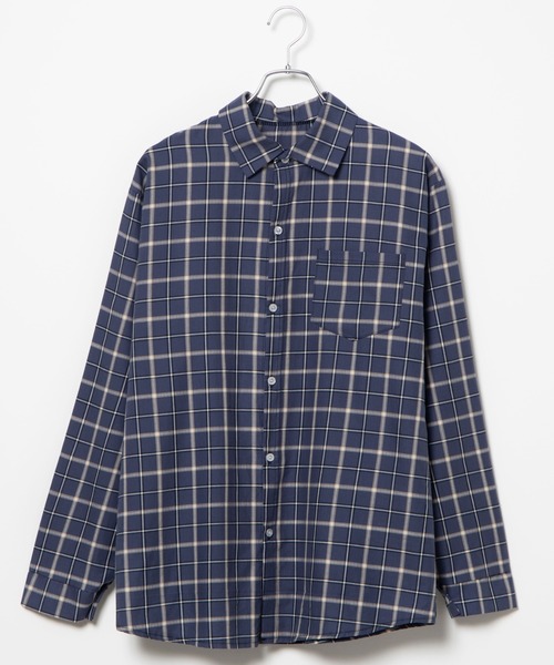 DING(ディング)の「DING/チェックシャツ(シャツ/ブラウス・レディース・ネイビー/グリーン/アイボリー・FREE)」の12枚目の写真