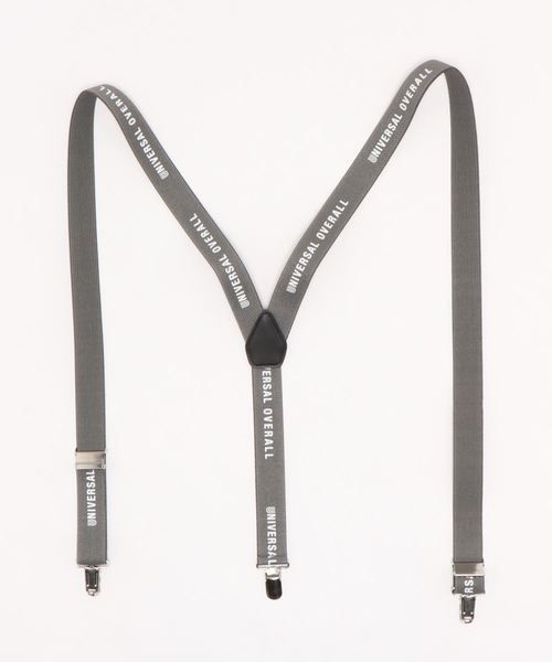 UNIVERSAL OVERALL（ユニバーサルオーバーオール）の「《UNIVERSAL OVERALL（ユニバーサルオーバーオール）》ロゴプリントサスペンダー（サスペンダー・レディース・グレー/ネイビー/ベージュ/ブラック・FREE）」の5枚目の写真