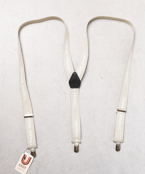 UNIVERSAL OVERALL（ユニバーサルオーバーオール）の「《UNIVERSAL OVERALL（ユニバーサルオーバーオール）》ロゴプリントサスペンダー（サスペンダー・レディース・グレー/ネイビー/ベージュ/ブラック・FREE）」の3枚目の写真
