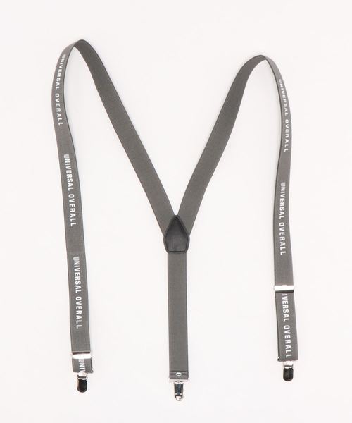 UNIVERSAL OVERALL（ユニバーサルオーバーオール）の「《UNIVERSAL OVERALL（ユニバーサルオーバーオール）》ロゴプリントサスペンダー（サスペンダー・レディース・グレー/ネイビー/ベージュ/ブラック・FREE）」の9枚目の写真
