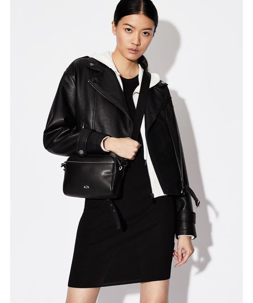 ARMANI EXCHANGE（アルマーニエクスチェンジ）の「【A|Xアルマーニ エクスチェンジ】ノースリーブ　リブニットワンピース（ワンピース・レディース・ブラック・MEDIUM/X-SMALL/SMALL/LARGE）」の2枚目の写真