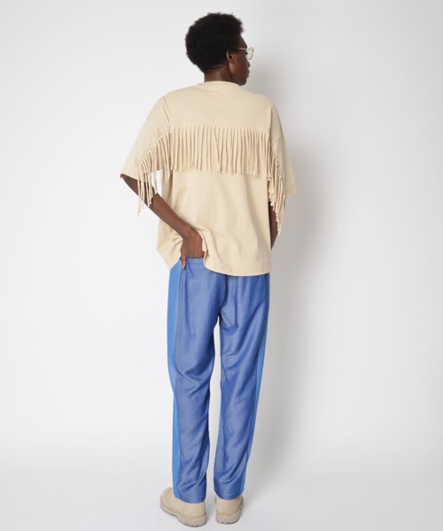 SUPERTHANKS（スーパーサンクス）の「タックワイドテーパードパンツ■セットアップ対応■（ユニセックス）（スラックス・メンズ・ブラック系その他/グレー系その他/ベージュ系その他/ブルー系その他・SMALL/MEDIUM/LARGE）」の9枚目の写真