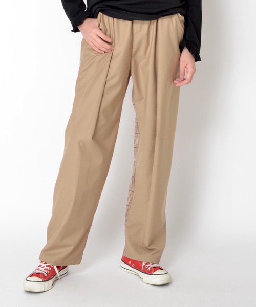 SUPERTHANKS（スーパーサンクス）の「タックワイドテーパードパンツ■セットアップ対応■（ユニセックス）（スラックス・メンズ・ブラック系その他/グレー系その他/ベージュ系その他/ブルー系その他・SMALL/MEDIUM/LARGE）」の14枚目の写真