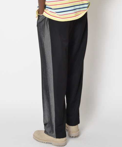 SUPERTHANKS（スーパーサンクス）の「タックワイドテーパードパンツ■セットアップ対応■（ユニセックス）（スラックス・メンズ・ブラック系その他/グレー系その他/ベージュ系その他/ブルー系その他・SMALL/MEDIUM/LARGE）」の19枚目の写真