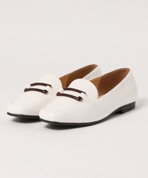 KOBE LETTUCE（コウベレタス）の「スクエアトゥバックルローファー（ローファー・レディース・ブラック/アイボリー/キャメル/ゴールド系その他・LL/S/M/L）」の5枚目の写真