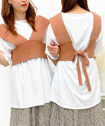 PairPair | ニットビスチェ×チュニックSET(ベスト)