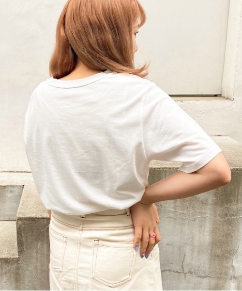 apres jour（アプレジュール）の「apresjourロゴＴ【ZOZOTOWN限定アイテム】【5AP】（Tシャツ/カットソー・レディース・ライトブルー/オフホワイト/その他/ライトピンク・フリー）」の8枚目の写真