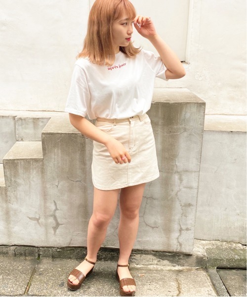 apres jour（アプレジュール）の「apresjourロゴＴ【ZOZOTOWN限定アイテム】【5AP】（Tシャツ/カットソー・レディース・ライトブルー/オフホワイト/その他/ライトピンク・フリー）」の9枚目の写真