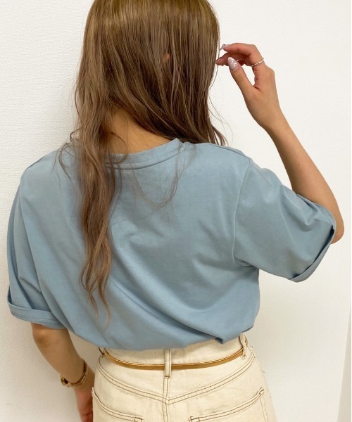 apres jour（アプレジュール）の「apresjourロゴＴ【ZOZOTOWN限定アイテム】【5AP】（Tシャツ/カットソー・レディース・ライトブルー/オフホワイト/その他/ライトピンク・フリー）」の13枚目の写真