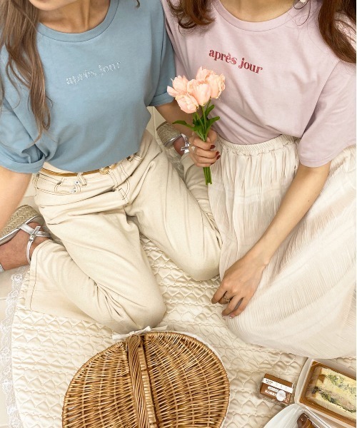 apres jour（アプレジュール）の「apresjourロゴＴ【ZOZOTOWN限定アイテム】【5AP】（Tシャツ/カットソー・レディース・ライトブルー/オフホワイト/その他/ライトピンク・フリー）」の17枚目の写真