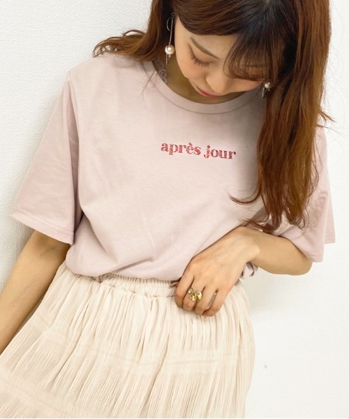 apres jour（アプレジュール）の「apresjourロゴＴ【ZOZOTOWN限定アイテム】【5AP】（Tシャツ/カットソー・レディース・ライトブルー/オフホワイト/その他/ライトピンク・フリー）」の19枚目の写真