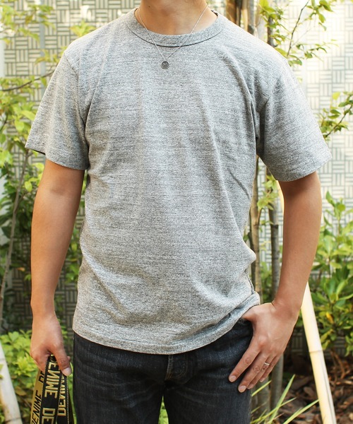 Denime（ドゥニーム）の「【MADE IN JAPAN】HEATHER CREW NECK TEE（Tシャツ/カットソー・メンズ・オートミール/杢グレー・SMALL/MEDIUM/LARGE/X-LARGE）」の4枚目の写真