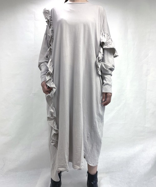 セール ワンピース アシンメトリーフリルワンピース ワンピース Uju ウジュ Uju ウジュ のファッション