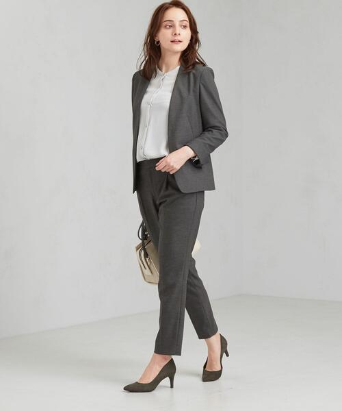 グリーンレーベルリラクシング セットアップ パンツスーツ 手洗い可 グレー 36 green label relaxing（グリーンレーベルリラクシング）の「[ 手洗い