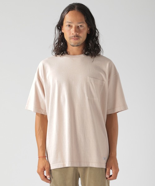 BAYFLOW(ベイフロー)の「WEB限定 USAコットンピグメントビッグTシャツ(Tシャツ/カットソー・メンズ・ブラック/ベージュ/グレー/レッド/ブルー・MEDIUM/LARGE)」の12枚目の写真