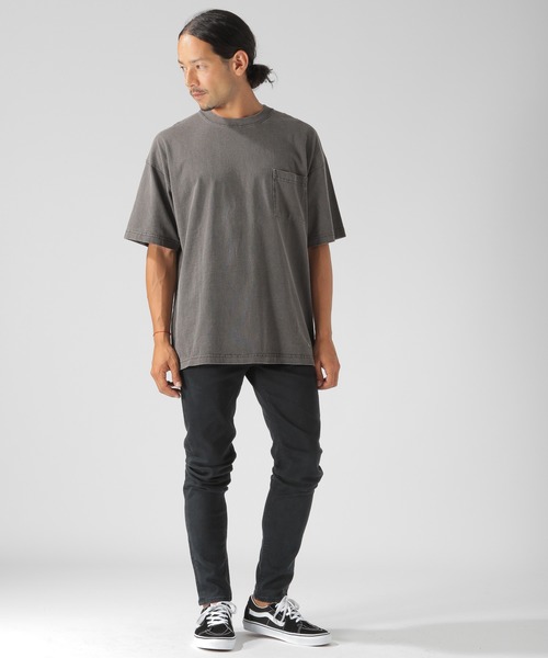 BAYFLOW(ベイフロー)の「WEB限定 USAコットンピグメントビッグTシャツ(Tシャツ/カットソー・メンズ・ブラック/ベージュ/グレー/レッド/ブルー・MEDIUM/LARGE)」の15枚目の写真