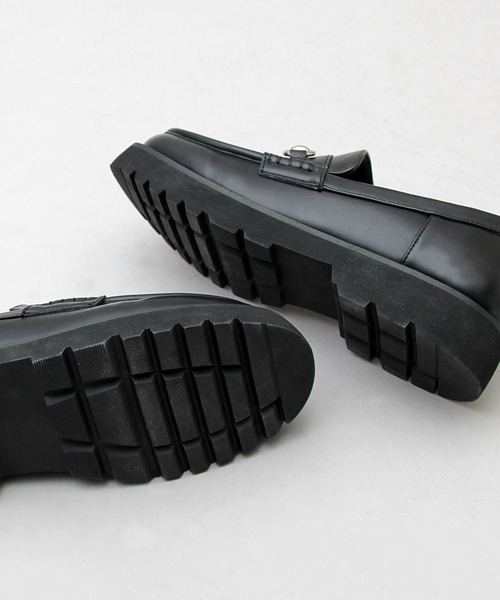 glabella（グラベラ）の「厚底 プラットフォームソール ビットローファー（ローファー・メンズ・ブラック・S/M/L）」の6枚目の写真