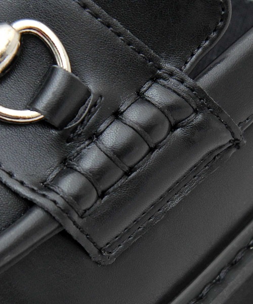 glabella（グラベラ）の「厚底 プラットフォームソール ビットローファー（ローファー・メンズ・ブラック・S/M/L）」の9枚目の写真