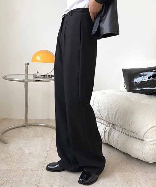 chuclla(チュクラ)の「【chuclla】Center crease straight slacks chw1362(スラックス・レディース・ブラック・S/M/L)」の3枚目の写真