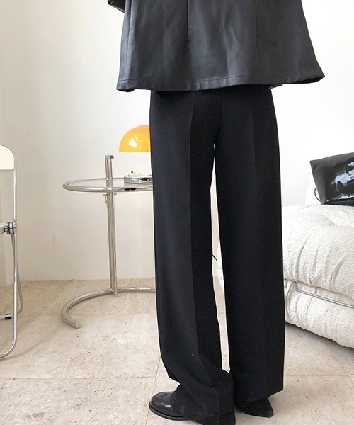 chuclla】Center crease straight slacks chw1362（スラックス
