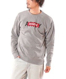 STYLEBLOCK（スタイルブロック）の「裏起毛サガラ刺繍ロゴスウェットトレーナー（スウェット）」
