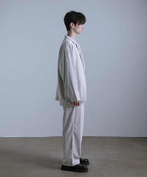 セール】【セットアップ】トロミ 太畝 コーデュロイ ビッグ テーラード