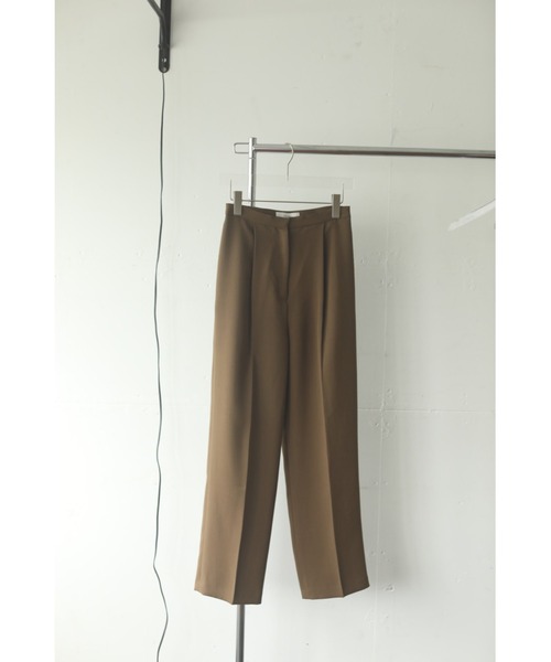 TODAYFUL（トゥデイフル）の「ピケタックトラウザー（Pique Tuck Trousers）（その他パンツ・レディース・ブラック/チョコ/ライトグリーン/オレンジ/アイボリー・36/38）」の8枚目の写真