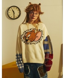 Candy Stripper | TOM and JERRY PATCHED ニット(ニット/セーター)