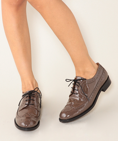 ROSE BUD（ローズバッド）の「2408/VERNICE WING TIP SHOES（ドレスシューズ・レディース・チョコ/ブラック・38/39/36/37）」の2枚目の写真