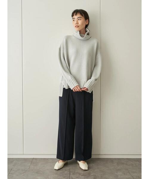 AMERICAN HOLIC（アメリカンホリック）の「センタータックドロストパンツ ＊（その他パンツ・レディース・ネイビー/ブラウン/モカ・M/L）」の5枚目の写真