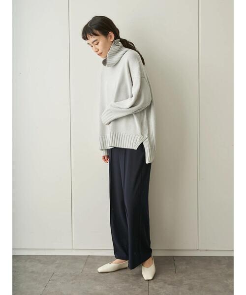 AMERICAN HOLIC（アメリカンホリック）の「センタータックドロストパンツ ＊（その他パンツ・レディース・ネイビー/ブラウン/モカ・M/L）」の6枚目の写真