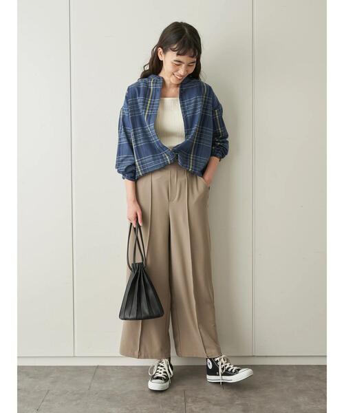 AMERICAN HOLIC（アメリカンホリック）の「センタータックドロストパンツ ＊（その他パンツ・レディース・ネイビー/ブラウン/モカ・M/L）」の12枚目の写真