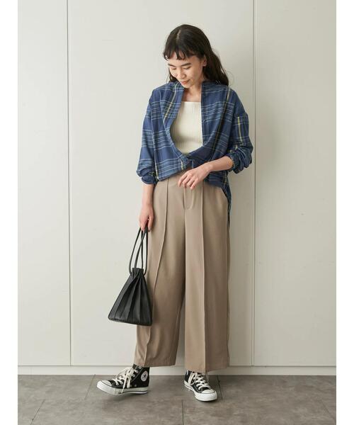 AMERICAN HOLIC（アメリカンホリック）の「センタータックドロストパンツ ＊（その他パンツ・レディース・ネイビー/ブラウン/モカ・M/L）」の13枚目の写真